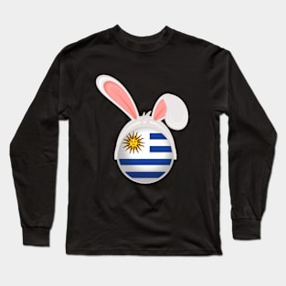 happy easter Uruguay bunny ears flag cute designs Long Sleeve T-Shirt